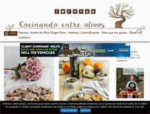 Tablet Screenshot of cocinandoentreolivos.com